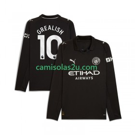 Camisolas de futebol Manchester City Jack Grealish 10 Equipamento Alternativa 2025/26 Manga Comprida